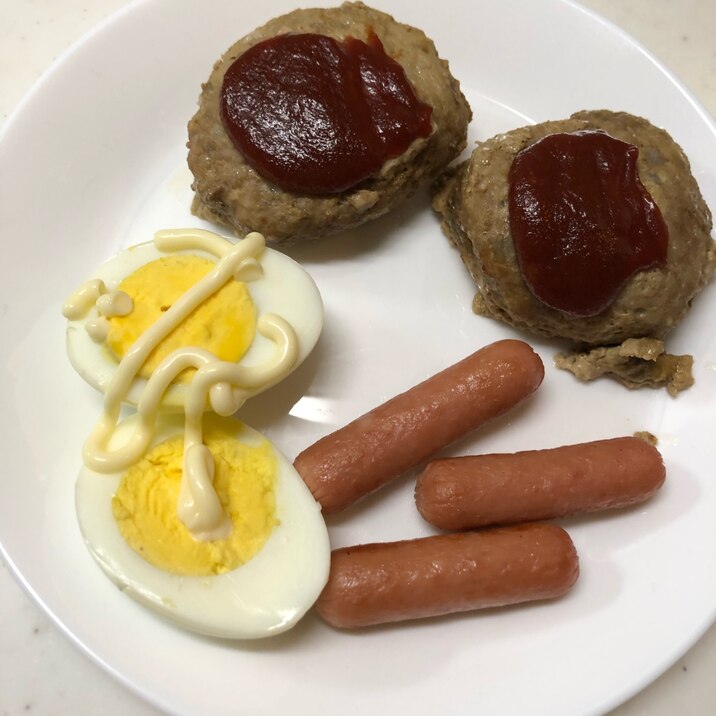 食パンで作る♡蓮根入りハンバーグ(^^)